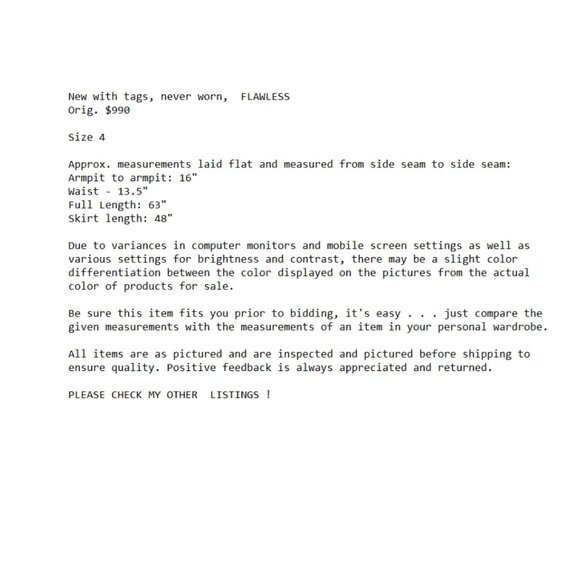 BADGLEY MISCHKA Textured Ball Gown in Metallic Mink sz 4 $990 from SAKS 5th AVE - Picture 11 of 15